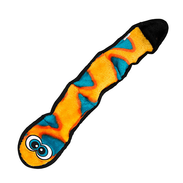 Outward Hound Invincibles Snake Orange/Blue 3 Squeaker