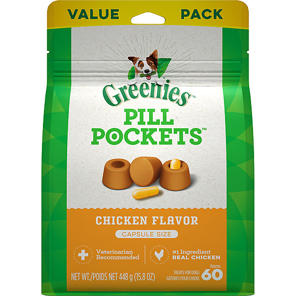 Greenies Pill Pocket Chicken 60 Cap Dog 15.8 oz