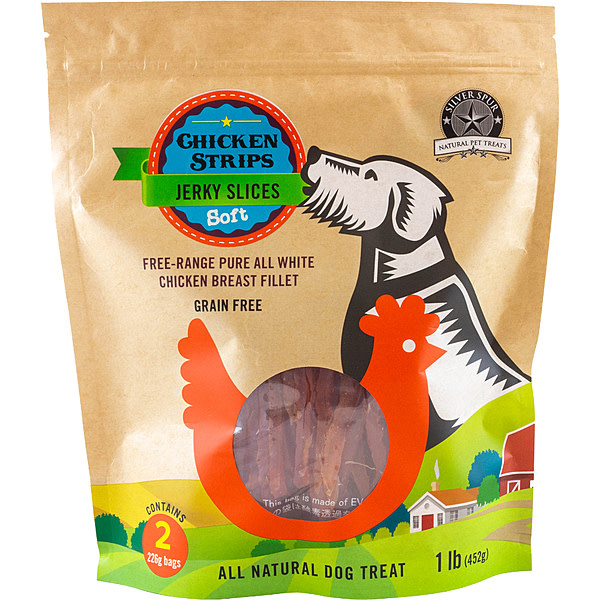 Silver Spur Chicken Jerky Slices Dog 452 g