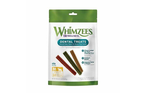 Whimzees  Stix Treats Dog Medium 12+2 14 pk