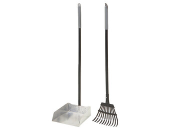 *T* Clean Response Aluminum Rake/Pan Large