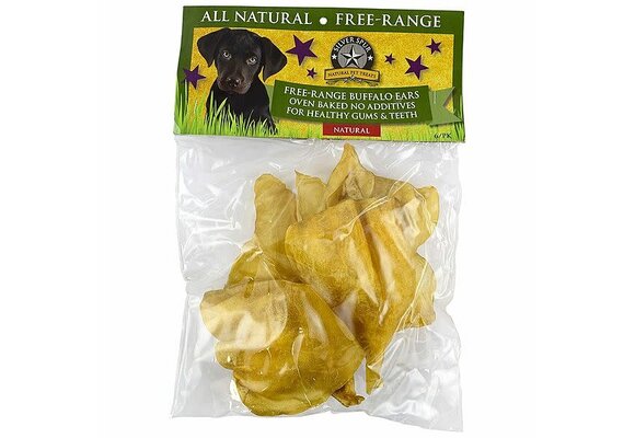 SilverSpur Buffalo Ears Natural 6 pk
