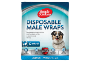 Simple Solution Disposable Male Dog Wrap Medium