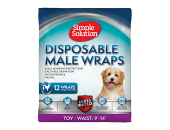 Simple Solution Disposable Male Dog Wrap XSmall
