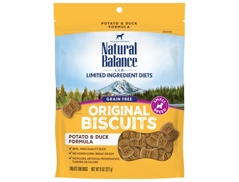Natural Balance LID Duck/Pot Small Breed Treat Dog 8 oz