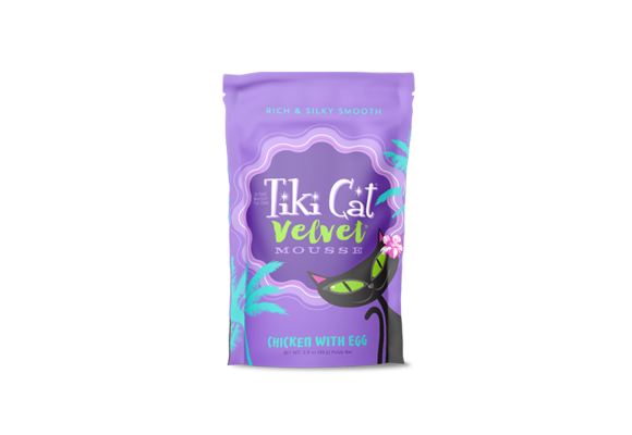 Tiki Cat GF Mousse Chicken & Egg Pouch 2.8oz