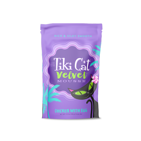 Tiki Cat GF Mousse Chicken & Egg Pouch 2.8oz