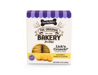 Three Dog Bakery Lick'n Crunch Cookies Golden & Vanilla