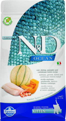 Farmina Kitten Ocean Cod Shrimp Pumpkin & Cantaloupe 1.5kg