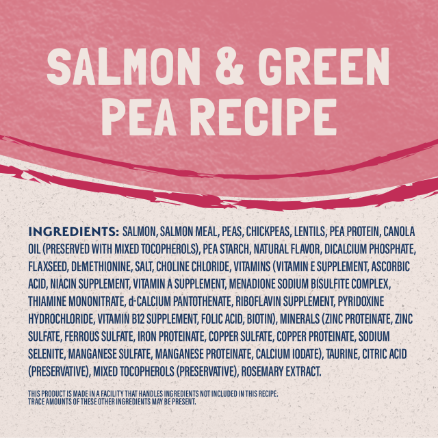 Natural Balance Cat LID  Green Pea & Salmon  4lb