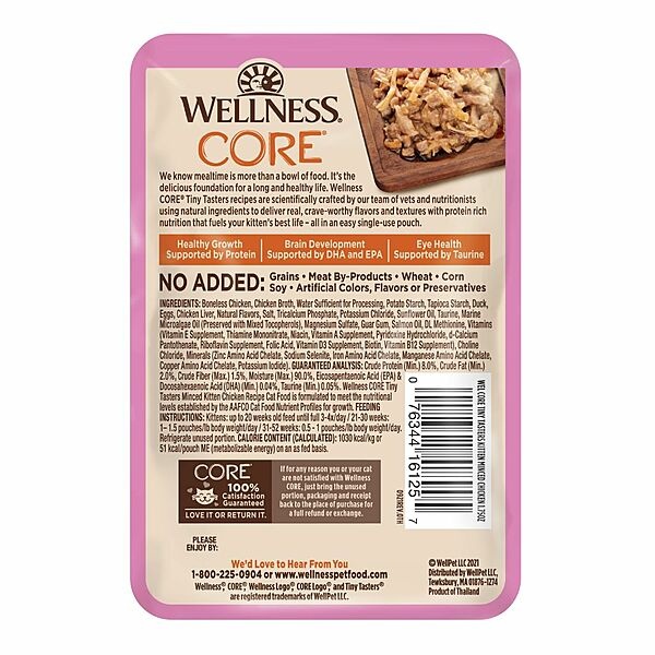 Wellness Kitten Tiny Tasters Chicken Minced 1.75oz