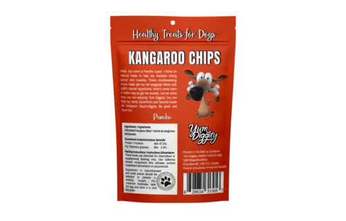 Yum Diggity  Kangaroo Jerky Chips 100g