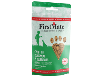 FirstMate Mini Dog Treats GF Duck & Blueberries 8oz