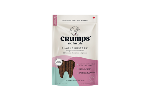 Crumps' Naturals Dog Plaque Busters Original 7" 10 pk