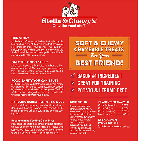 Stella & Chewys Crav'n Bac'n Bites Bacon & Beef 8.25oz