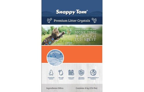 Snappy Tom Crystal Natural Blue Litter Unscented 8 kg