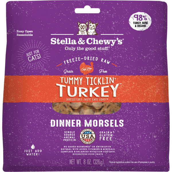 Stella & Chewy's FD Tummy Ticklin' Turkey Cat 8 oz