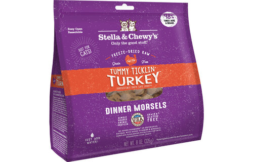 Stella & Chewy's FD Tummy Ticklin' Turkey Cat 8 oz
