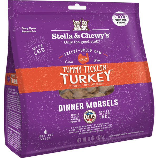 Stella & Chewy's FD Tummy Ticklin' Turkey Cat 8 oz