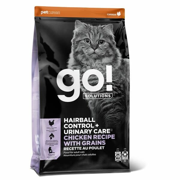 GO! Hairball & Urinary Chicken with Grains 6Lb