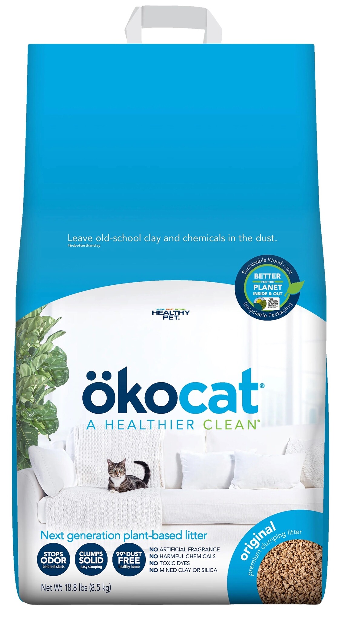 Okocat Original Premium Clumping Wood 8.5kg