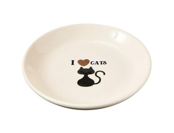 I Love Cats Saucer 5"  Cat