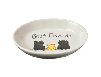 Best Friends Oval Dish 6"  Cat