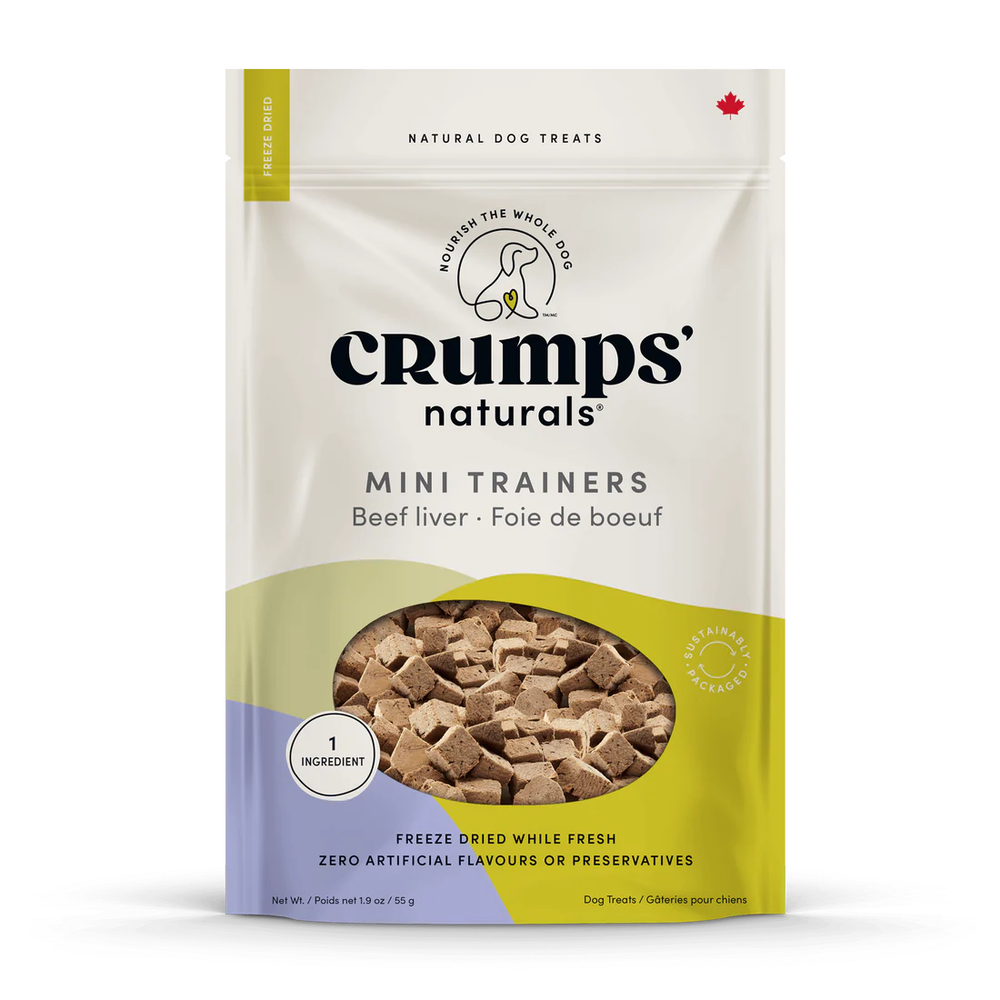 Crumps' Dog Mini Trainers FD Beef Liver 55g