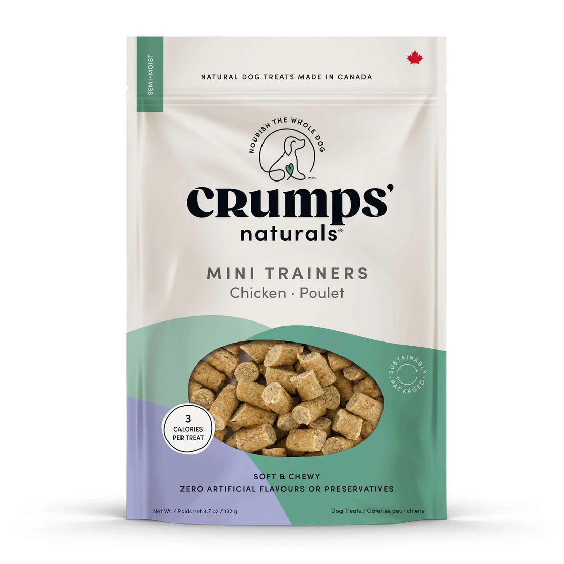 Crumps Mini Trainers Semi Moist Chicken Dog 119 g