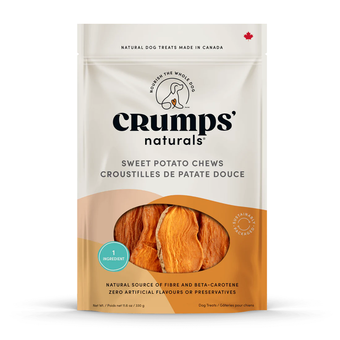 Crumps Sweet Potato Chews Dog 160 g