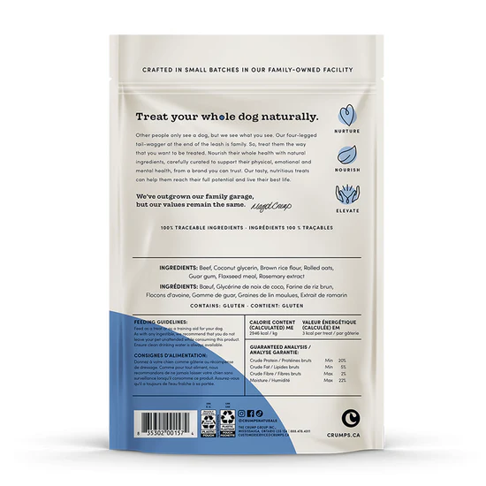 Crumps Mini Trainers Semi-moist Beef Dog 300 g