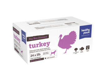 Healthy Paws Big Box Dinner Turkey 24 x 1 lb