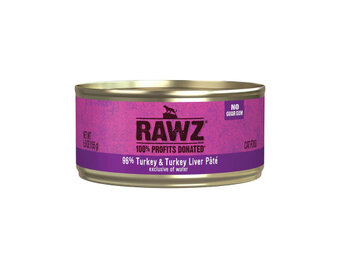 RAWZ Cat 96% Turkey/Turkey Liver Pate 5.5oz