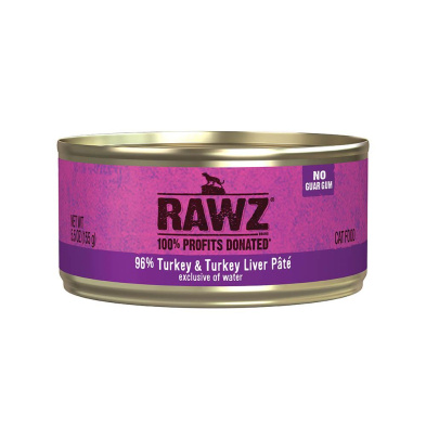 RAWZ Cat 96% Turkey/Turkey Liver Pate 5.5oz