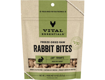 Vital Essentials FD Rabbit Bites  .9oz Cat Treat