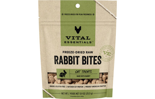 Vital Essentials FD Rabbit Bites  .9oz Cat Treat