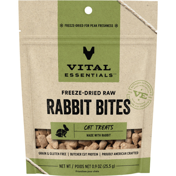 Vital Essentials FD Rabbit Bites  .9oz Cat Treat