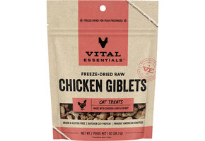 Vital Essentials FD Chicken Giblets 1oz Cat Treat