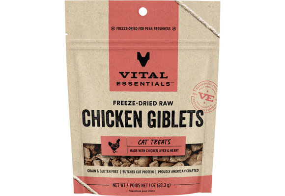 Vital Essentials FD Chicken Giblets 1oz Cat Treat
