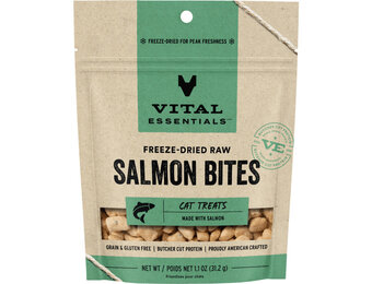 Vital Essentials FD Salmon Bites 1.1oz Cat Treat
