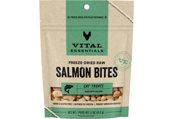 Vital Essentials FD Salmon Bites 1.1oz Cat Treat