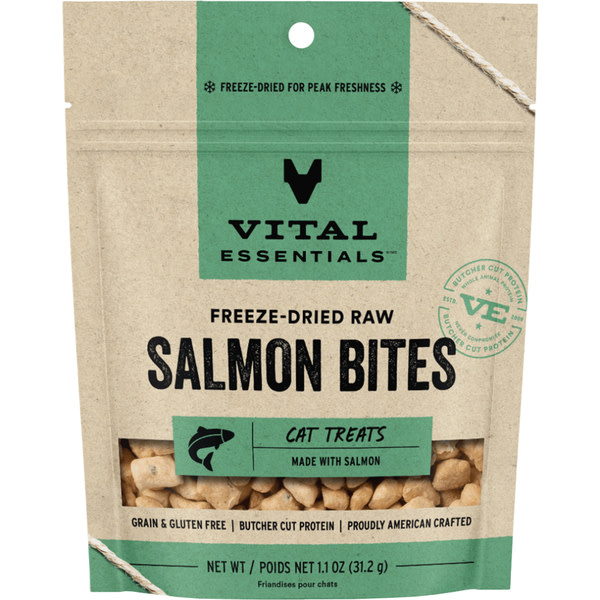 Vital Essentials FD Salmon Bites 1.1oz Cat Treat