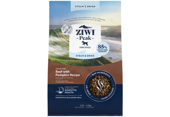 ZIWI Peak Dog Steam-Dried Beef w/Pumpkin 3.2 kg