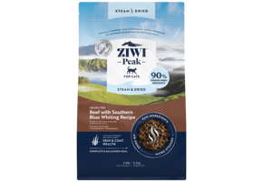 ZIWI Peak Cat Steam-Dried Beef w/S Blue Whiting 2.2 kg