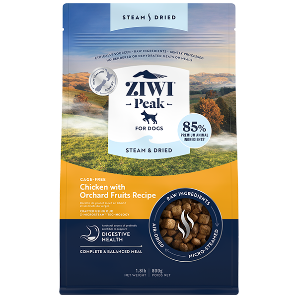 ZIWI Peak Dog Steam-Dried Chicken w/Orchard Fruits 800g