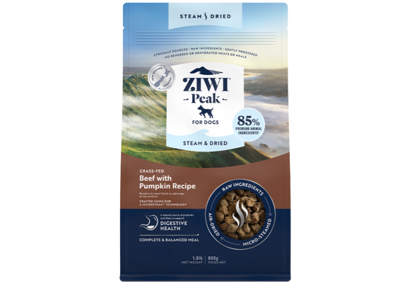 ZIWI Peak Dog Steam-Dried Beef w/Pumpkin 800g