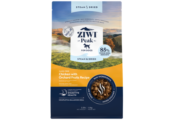 ZIWI Peak Dog Steam-Dried Chicken w/Orchard Fruits 1.5kg
