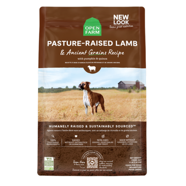 Open Farm Dog Pasture Raised Lamb & Ancient Grains 4lbs