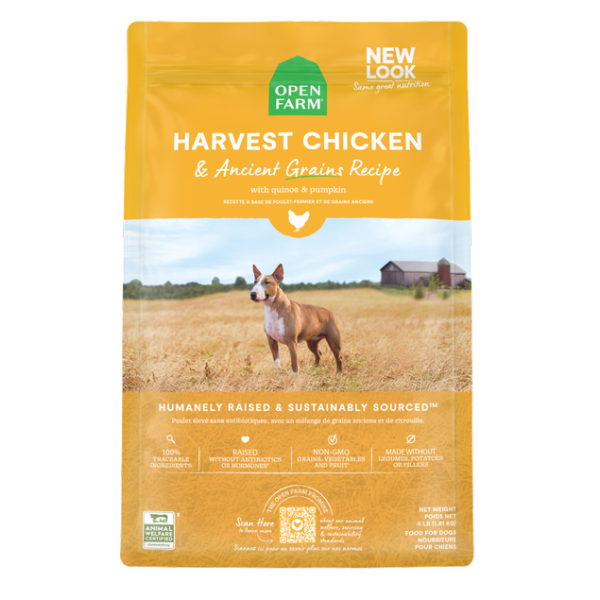 Open Farm Dog Harvest Chicken & Ancient Grains 4lbs