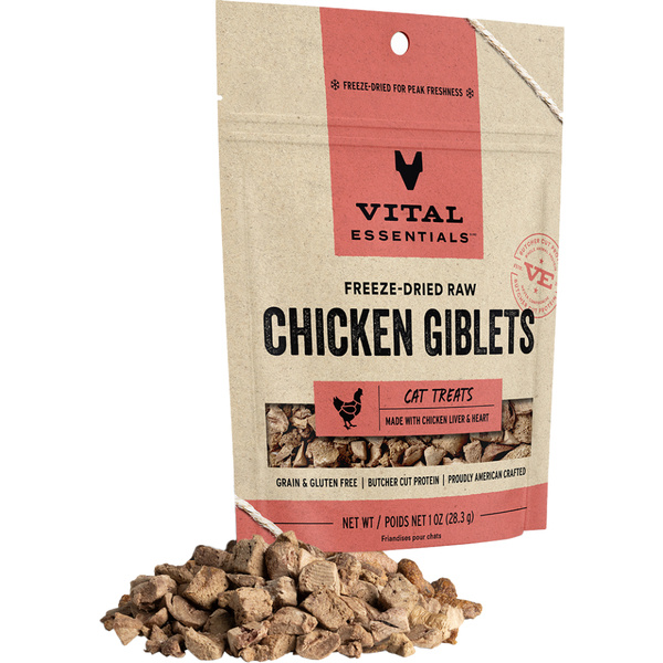 Vital Essentials FD Chicken Giblets 1oz Cat Treat